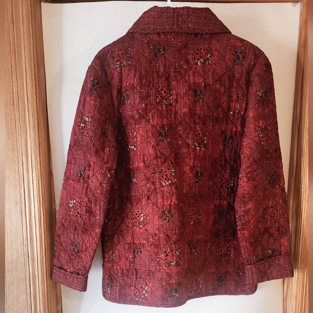 Donna Sharp Quilted Patchwork Jacket Blazer Sz Sm… - image 4